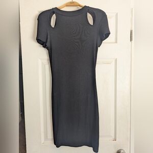 Papaya Chic Black Midi Dress